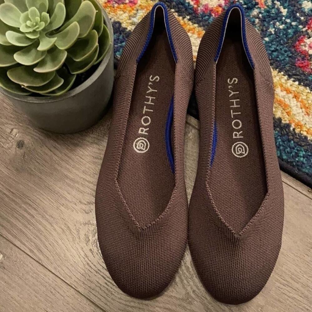 Rothy’s round toe mink size 7.5  woman’s flat shoes